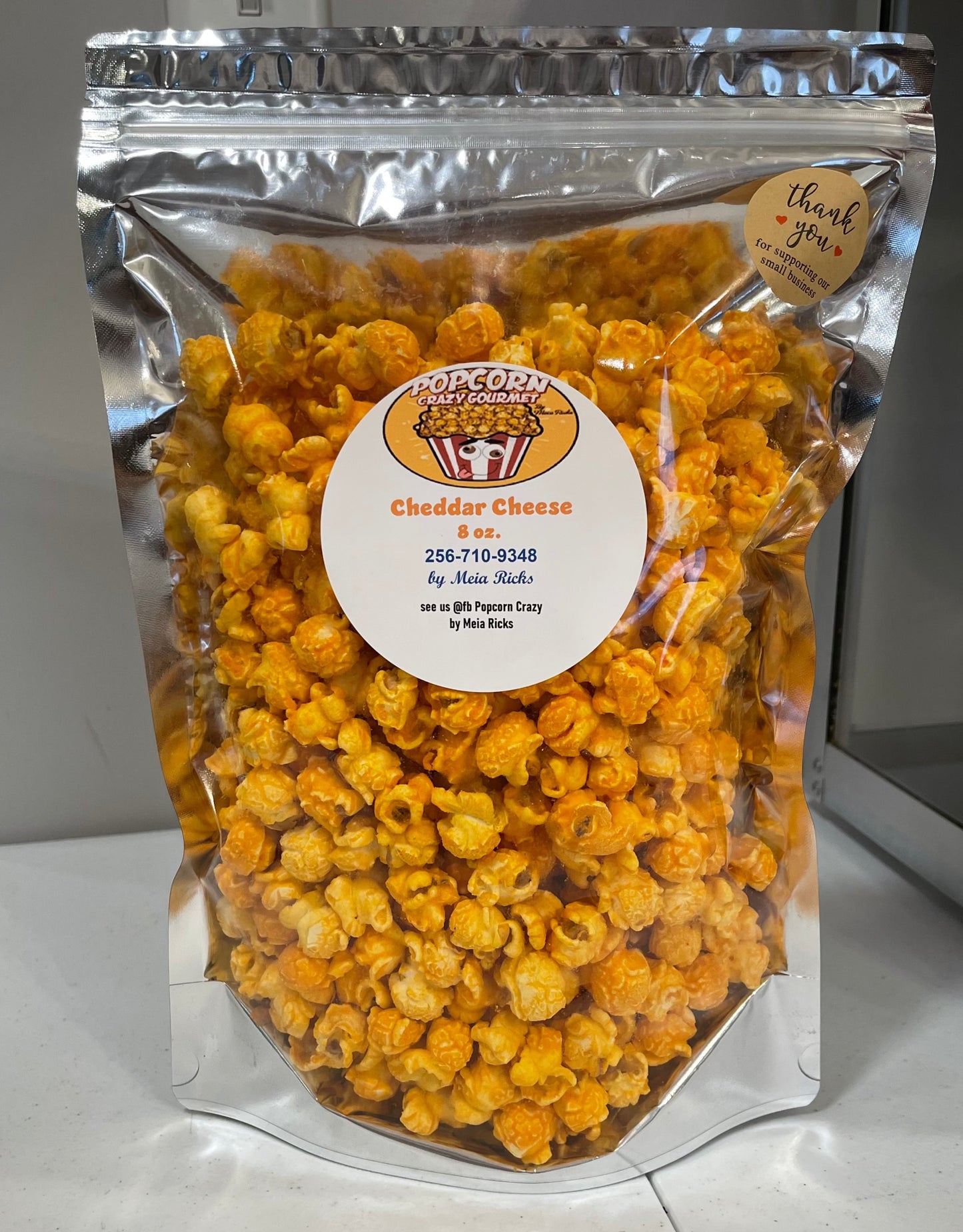 Gourmet Cheddar Cheese Popcorn 8 oz.