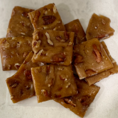 Gourmet Caramel Pecan Brittle 12 oz.