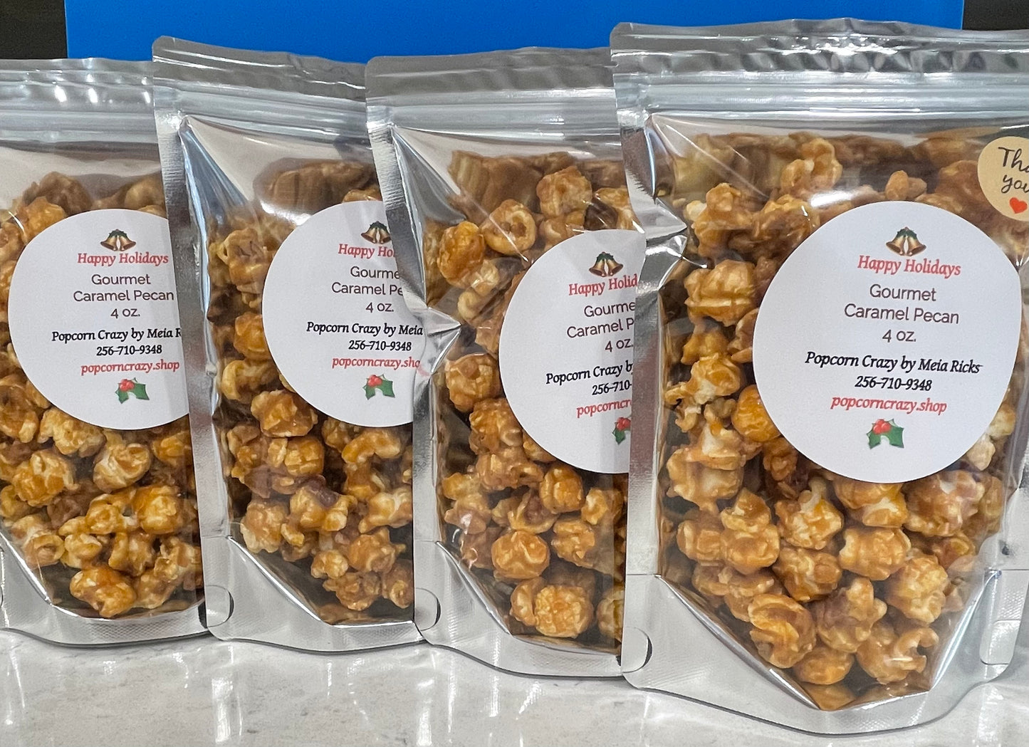 Holiday Special - Gourmet Caramel Pecan 4/ 4oz.