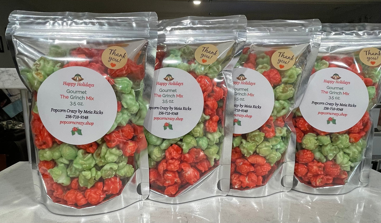 Holiday Special - Gourmet Grinch Mix - 4/ 3.5 oz. bags